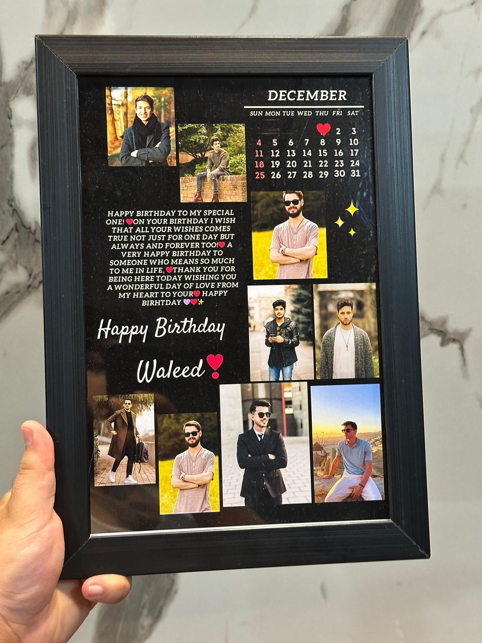 Customize Photo Birthday Frame