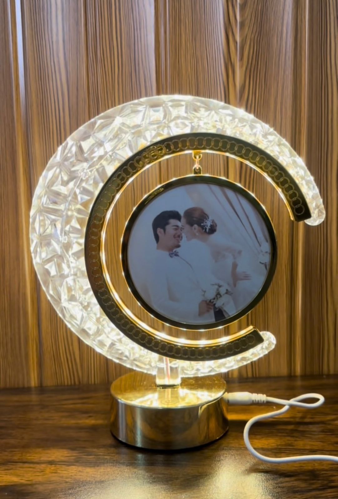 Moon Light- Circle - Photo - Lamp