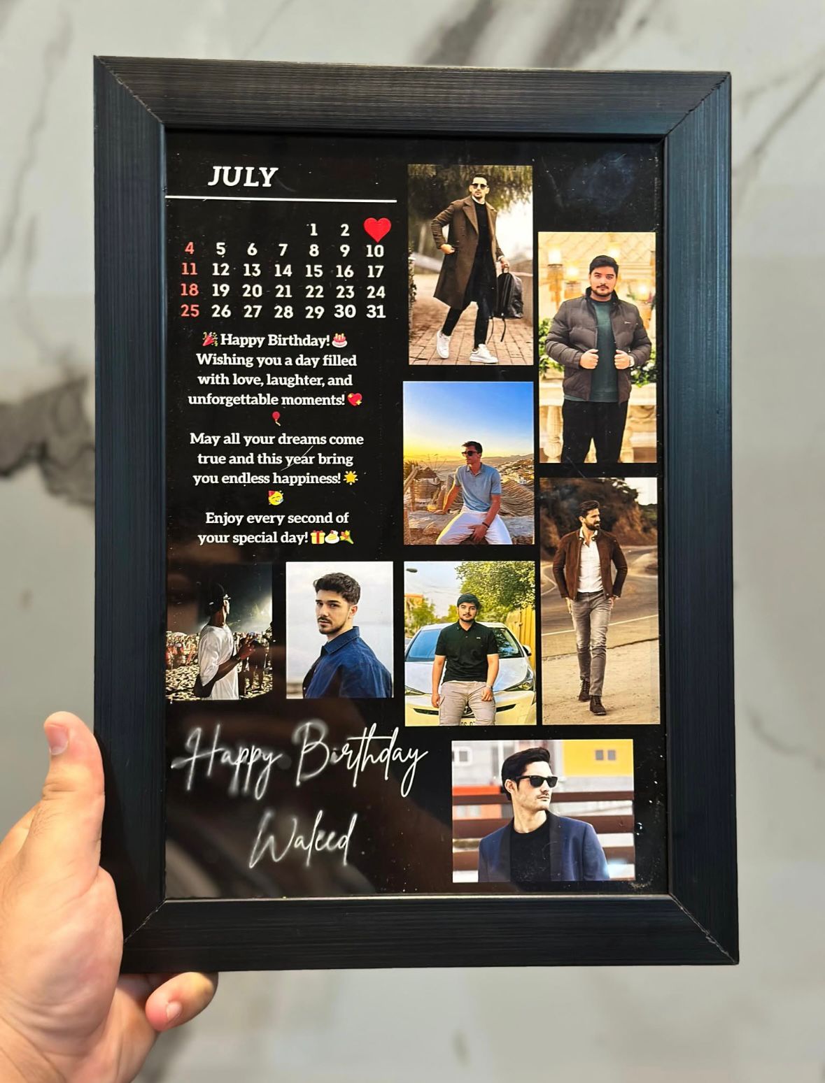 Customize Birthday Photo Frame