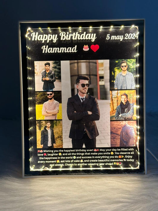 Customize led 7 pics frame