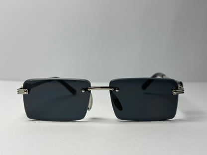 KARAN AUJLA STYLE RIMLESS  GLASSES BLUE SHADE