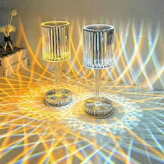 Luxury Crystal Diamond Table Lamp – Rechargeable LED Touch Lamp
