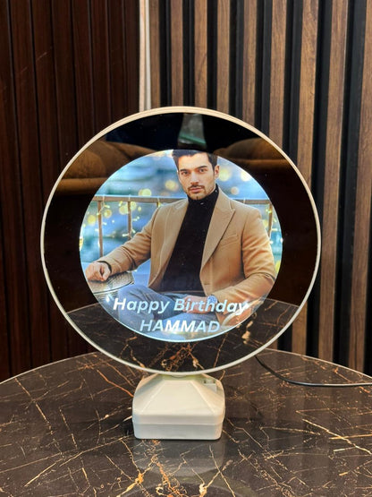 3D Crystal LED Photo LAMP – Personalized  Gift Lamp