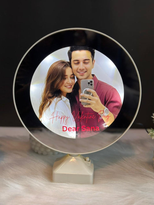 Customize Circle Light Photo Lamp