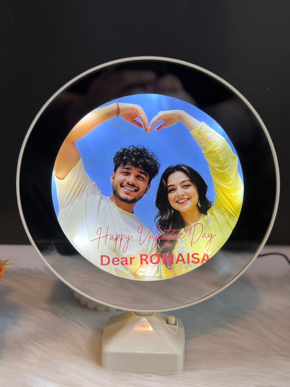 Customize Circle Photo Lamp