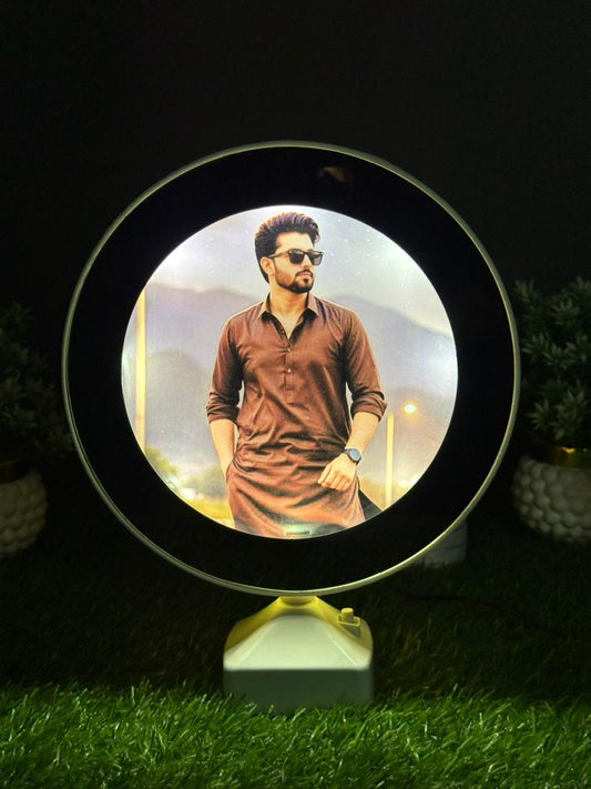 Personalized LED Round Photo Lamp – Custom Picture With Light