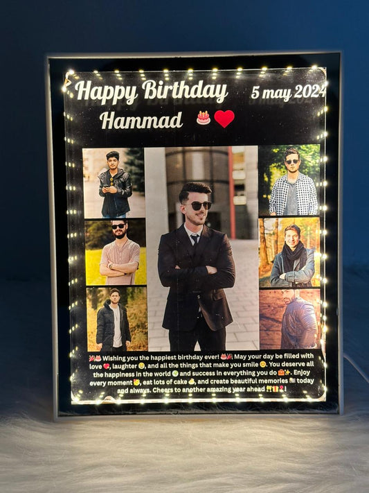 Customize led 7 pics frame