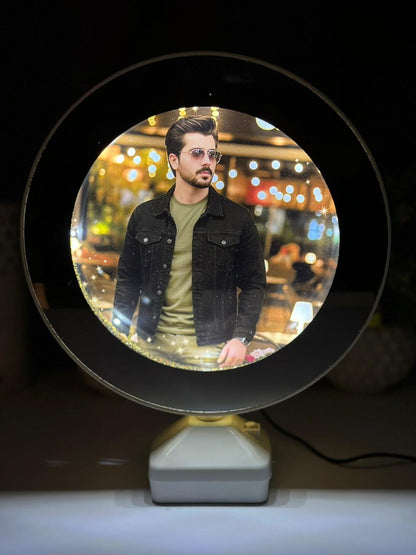 Customize Circle 3D Photo Lamp