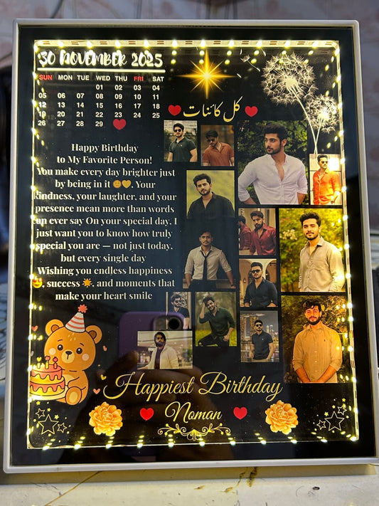 CUSTOMIZE BIRTHDAY LED PHOTO FRAME